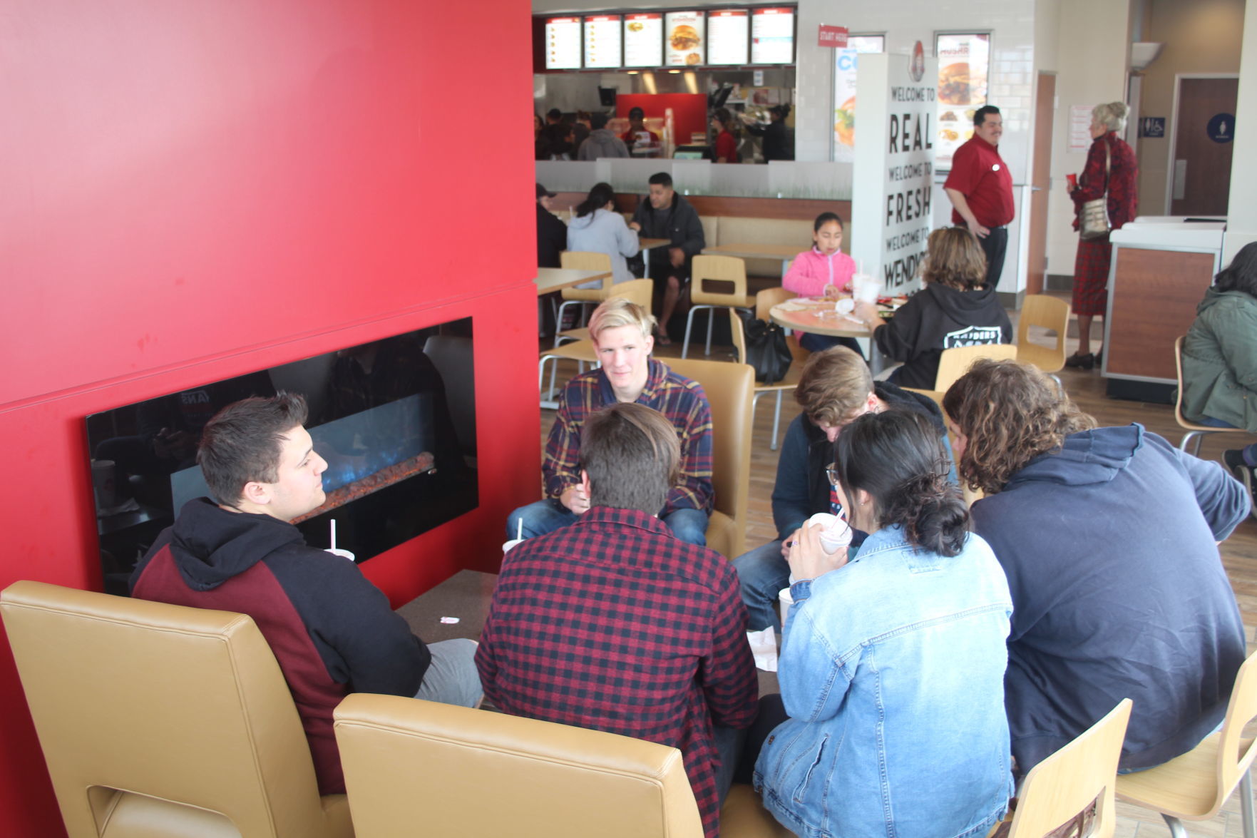 The lounge area